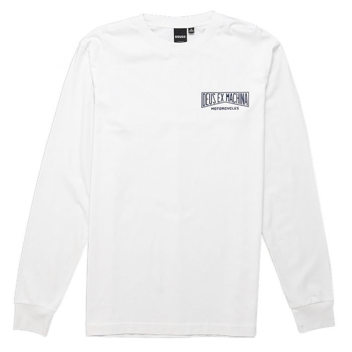 【Deus Ex Machina】 Seoul College Long Sleeve T-Shirt White Long Sleeve Tees | Deus Ex Machina | Tokyo Address Long
